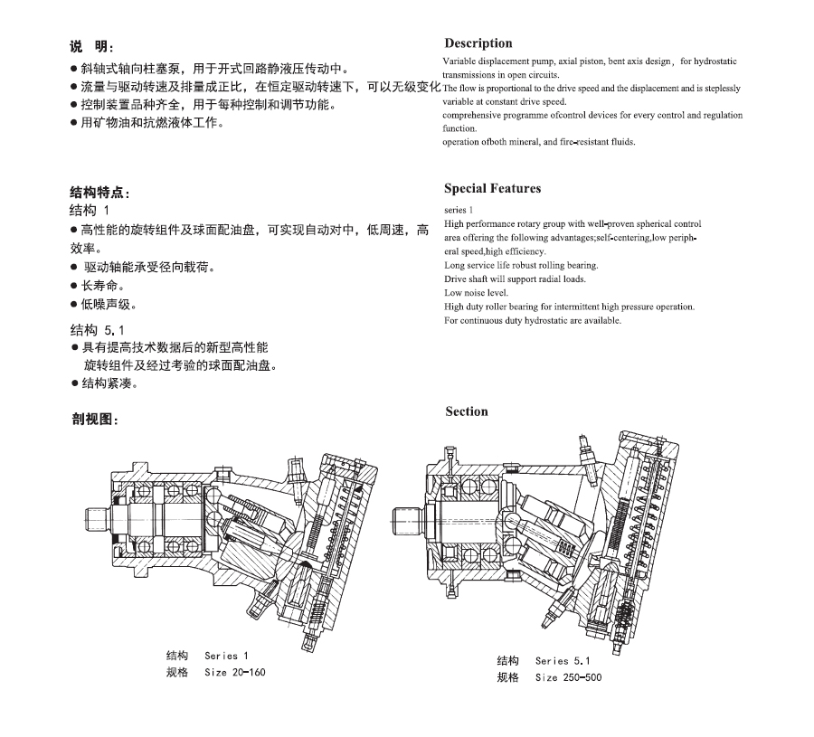 A7V变量柱塞泵