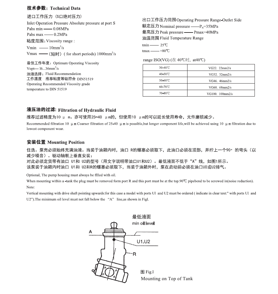 A7V变量柱塞泵